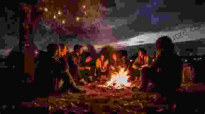 A Group Of Villagers Gather Around A Bonfire, Sharing Stories And Laughter. HAWK MOOR The Unofficial History Of Dungeons Dragons: 3 Lands And Worlds Afar