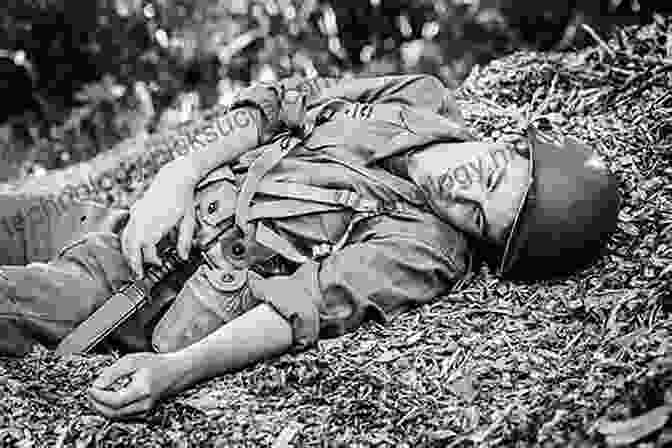 Black And White Photo Of A Wounded Soldier Lying On The Ground With A Shadowy Figure Looming Over Him, Caption: Wolverine Is Eating My Leg, Vintage Departures A Wolverine Is Eating My Leg (Vintage Departures)