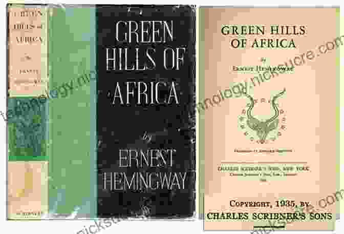 Dust Jacket Of Green Hills Of Africa The Hemingway Library Edition, Featuring An Image Of A Hunter Aiming A Rifle In The Wilderness Green Hills Of Africa: The Hemingway Library Edition