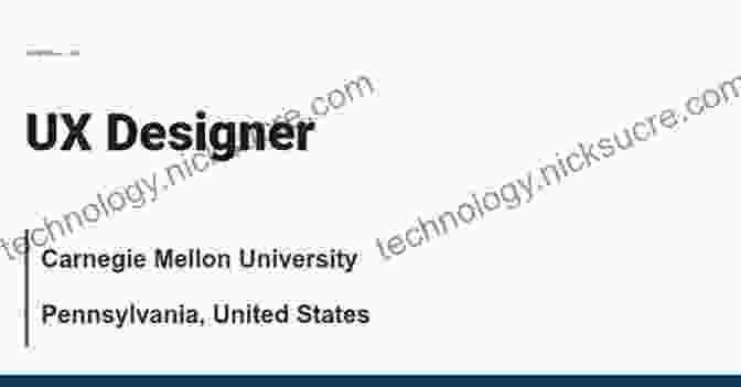 Emily Carter, UX Design Student At Carnegie Mellon University A Project Guide To UX Design: For User Experience Designers In The Field Or In The Making (Voices That Matter)